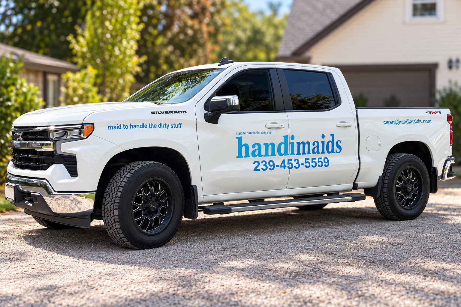 Handi Maids service vehicle in Naples, Florida